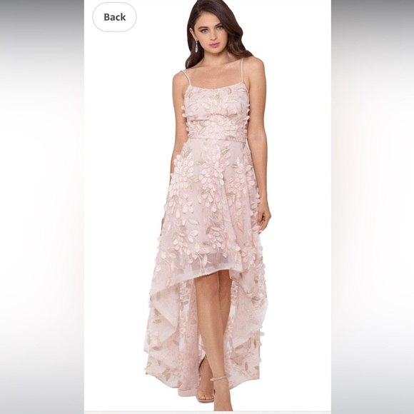 Xscape Dresses & Skirts - Xscape Womens Floral Metallic Evening Dress Pink 14